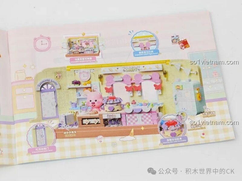 Chi tiết hướng dẫn lắp ráp ZANMANG LOOPY: Beauty Diary của TOP TOY