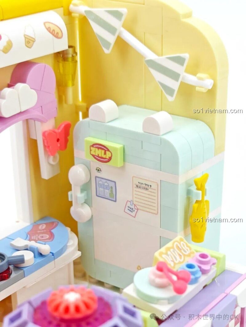 Mô hình ZANMANG LOOPY: Beauty Diary của TOP TOY với đèn LED, nhân vật và phụ kiện làm tóc, chăm sóc da