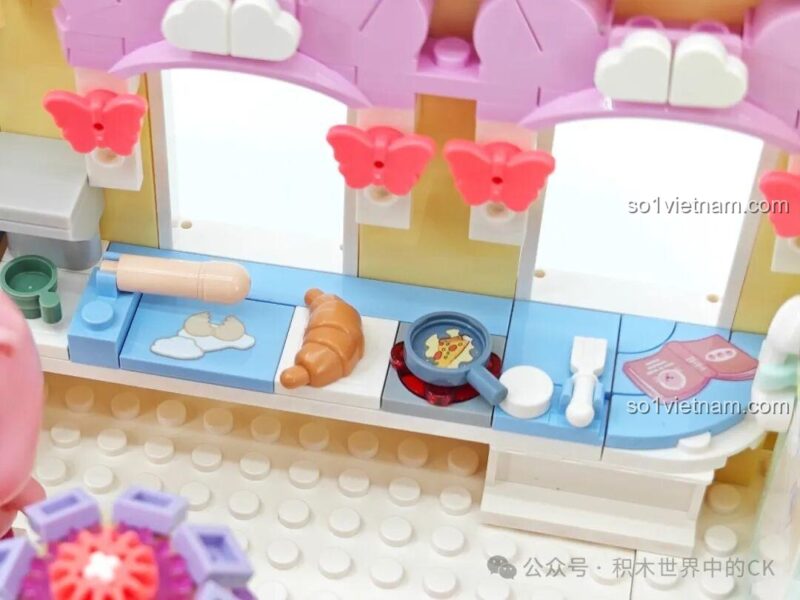 Mô hình ZANMANG LOOPY: Beauty Diary của TOP TOY với đèn LED, nhân vật và phụ kiện làm tóc, tắm rửa