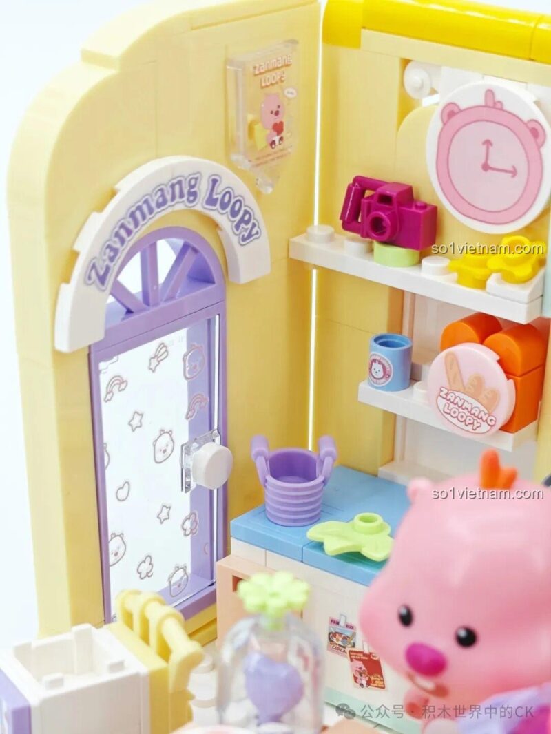 Mô hình ZANMANG LOOPY: Beauty Diary của TOP TOY với đèn LED, nhân vật và phụ kiện tắm rửa, chăm sóc da