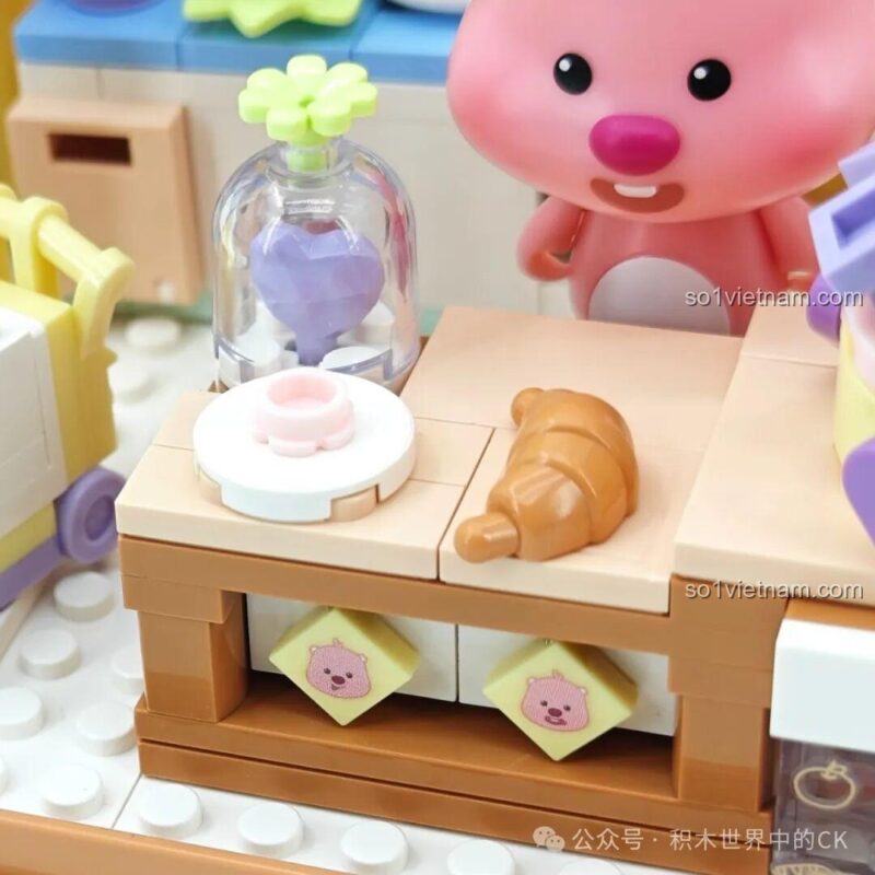 Mô hình ZANMANG LOOPY: Beauty Diary của TOP TOY với đèn LED, nhân vật và phụ kiện trang điểm
