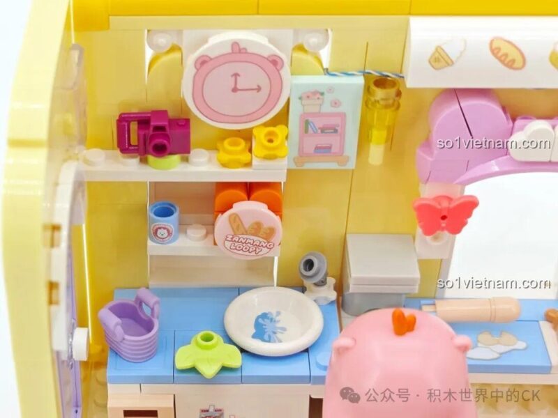 Mô hình ZANMANG LOOPY: Beauty Diary của TOP TOY với đèn LED, nhân vật và phụ kiện trang điểm, chăm sóc da