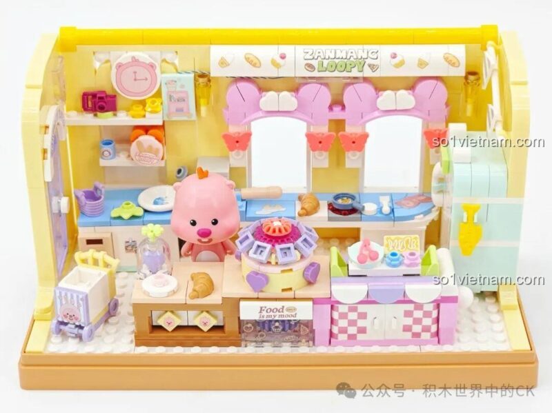 Mô hình ZANMANG LOOPY: Beauty Diary của TOP TOY với đèn LED và phụ kiện tắm rửa