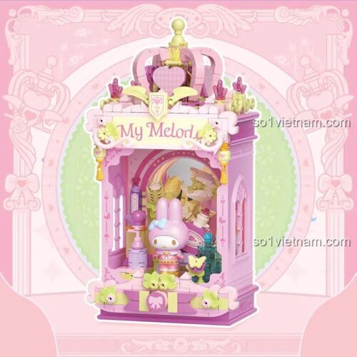 Mô hình My Melody TOP TOY TC3111, bộ lắp ghép My Melody thiết kế nước hoa độc đáo, đồ chơi xây dựng My Melody cho bé gái 8 tuổi.