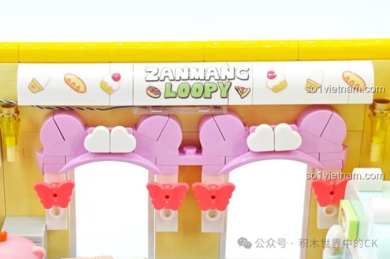 Mô hình nhà bếp ZANMANG LOOPY TC3107 của TOP TOY với bong bóng