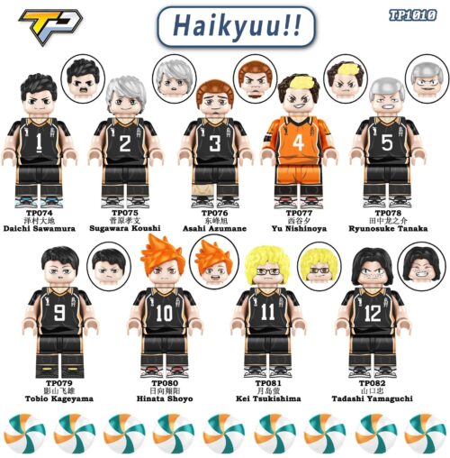 Bộ 9 minifigure Haikyu!! TP078, nhân vật anime, đồ chơi giáo dục cho bé trai 6 tuổi, giá tốt