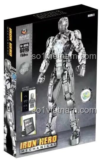 Hộp bộ lắp ghép Người Sắt Mark II Tuole 6016, đồ chơi lắp ráp Iron Man Mark II giá tốt, có ảnh hộp rõ ràng.