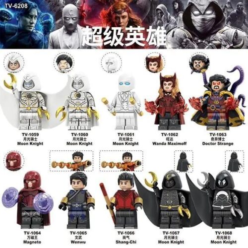 Bộ đồ chơi TV TV1067 Siêu anh hùng 10 mẫu, 10 minifigure Marvel, đồ chơi giáo dục cho bé trai 6 tuổi