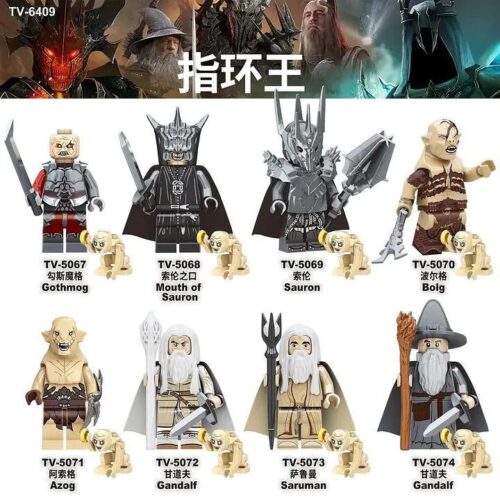 TV TV5069 Nhân vật Chúa tể những chiếc nhẫn 8 nhân vật minifigure đồ chơi lắp ghép giá rẻ