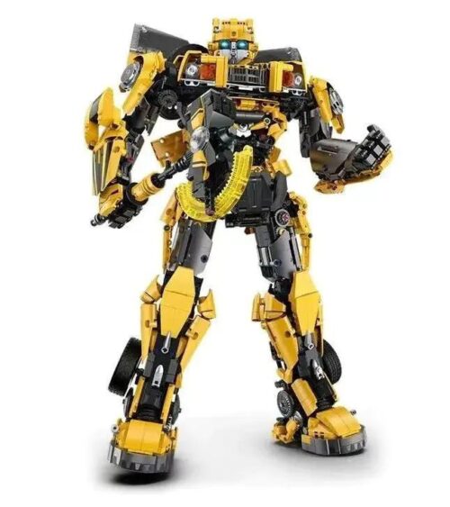 Robot Bumblebee Biến Hình màu vàng đen, 3855 mảnh ghép, tỉ lệ 1:11, đồ chơi lắp ghép cho bé trai 8 tuổi