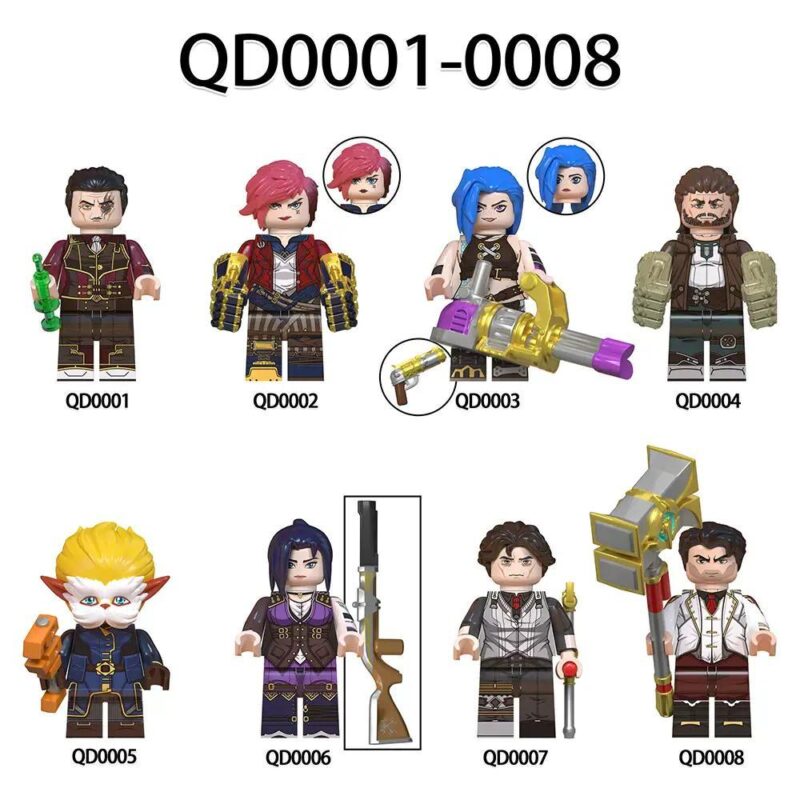 Bộ 8 Mô Hình Nhân Vật Liên Minh Huyền Thoại, Figure Liên Minh Huyền Thoại, Nhân vật game, Figure game, Độ tuổi 14, Con trai, Giá tốt