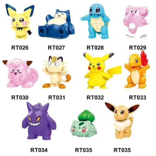 Bộ 10 Nhân Vật Pokemon RT030 - Thế giới Pokemon - Đồ chơi lắp ghép cho bé 6 tuổi