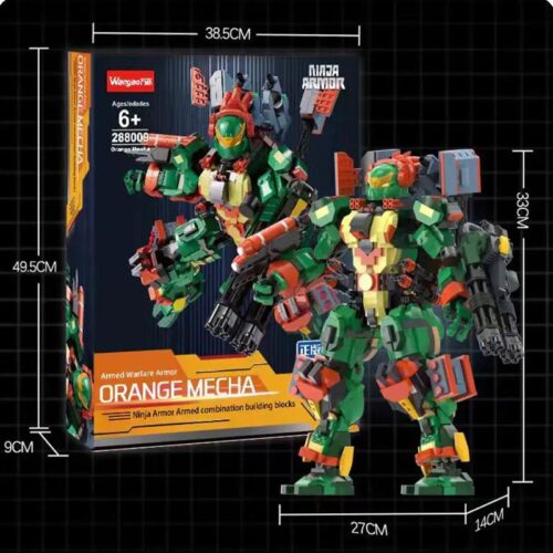 Bộ lắp ghép Mecha Ninja Rùa Michelangelo Wangao 288009 cho bé trai 6 tuổi, đồ chơi lắp ráp Robot Ninja Rùa Michelangelo giá tốt.