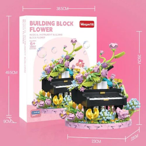 Hộp sản phẩm Bộ Lắp Ghép Đàn Piano Hoa Wangao 288017