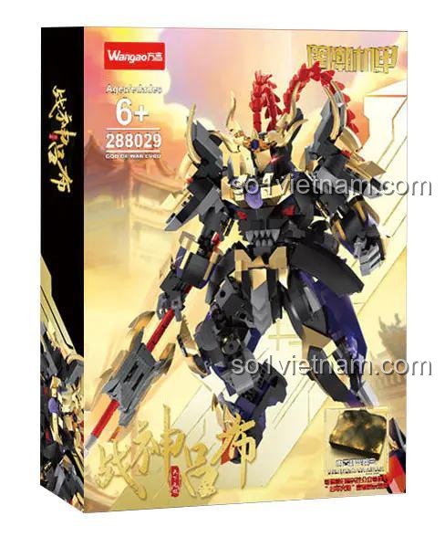 Hộp bộ đồ chơi Wangao 288029 Cơ Giáp Lữ Bố, mô hình sưu tầm cho bé trai 6 tuổi, chất lượng cao.