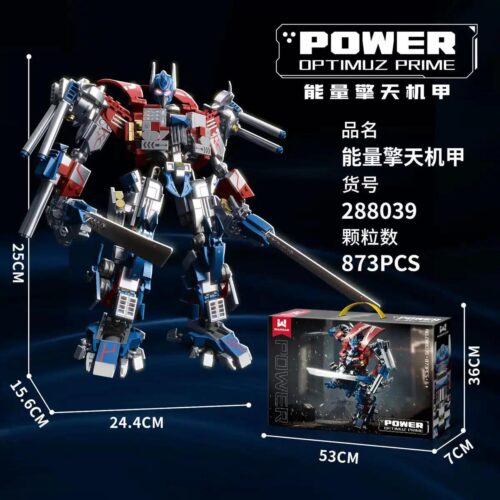 Bộ lắp ghép Optimuz Prime Năng Lượng Kình Thiên 288039 Wangao, đồ chơi mô hình robot biến hình cho bé trai 6 tuổi, 873 mảnh ghép, giá tốt