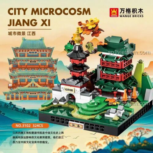 Đồ chơi mô hình Cảnh quan thu nhỏ Giang Tây WANGE 3102, chất lượng cao, giá tiết kiệm cho trẻ 6 tuổi.