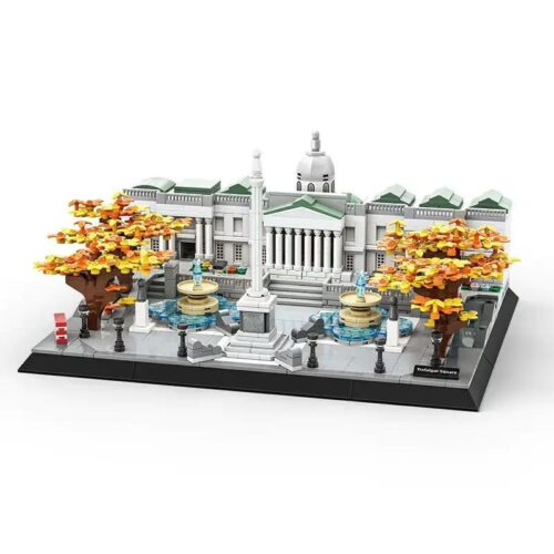 Bộ lắp ghép Quảng trường Trafalgar Luân Đôn WANGE 5249, mô hình kiến trúc chi tiết cao cho bé 6 tuổi
