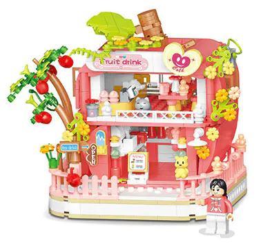 Bộ lắp ghép Ngôi nhà Táo Tiên 783 mảnh cho bé gái 6 tuổi, 唯乐创想 6017, đồ chơi sáng tạo, giá tốt