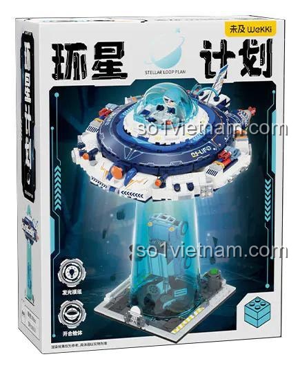 Hộp đồ chơi mô hình Wekki 506510 Đĩa bay UFO, chất lượng cao, tiết kiệm, dành cho con trai 8 tuổi.