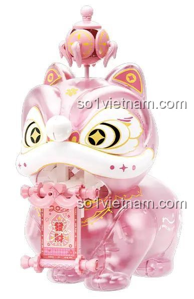 Bộ Lắp Ghép Sư Tử Trung Hoa Wekki 516162 màu hồng