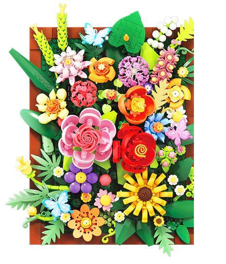 Bộ lắp ghép Khung Hoa Dây Leo Nghệ Thuật Wekki 517215 sắc màu rực rỡ, đồ chơi mô hình trang trí nhà cửa cho bé gái 8 tuổi giá tốt.
