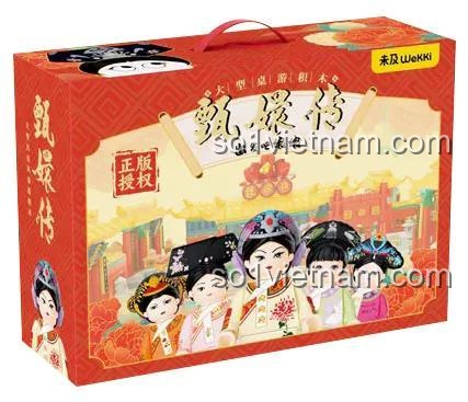 Hộp Board game Wekki 518001, hình ảnh các nương nương và cung điện, bộ lắp ghép cho con gái 12 tuổi.