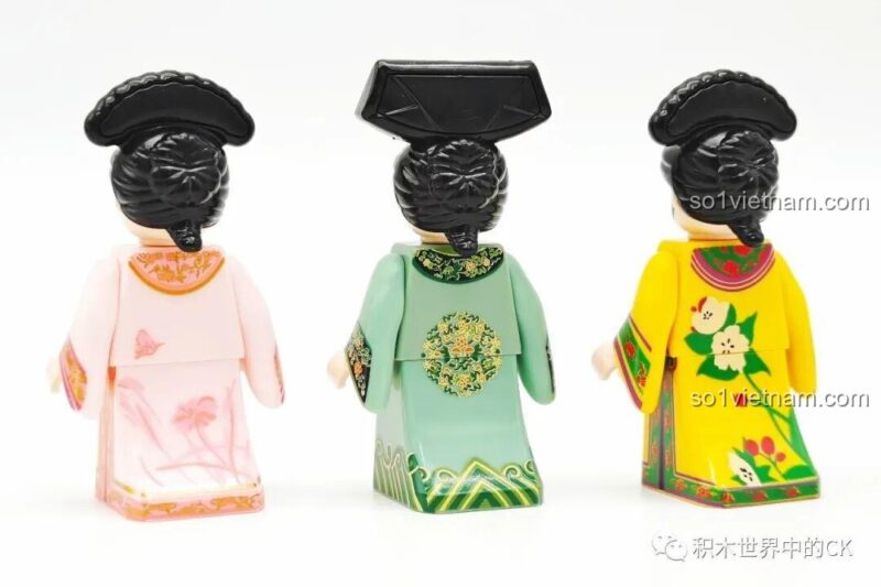 Ba minifigure nữ tiếp theo trong Bộ đồ chơi Chân Hoàn Truyện Wekki 518001, tái hiện chân thực các nhân vật trong phim.