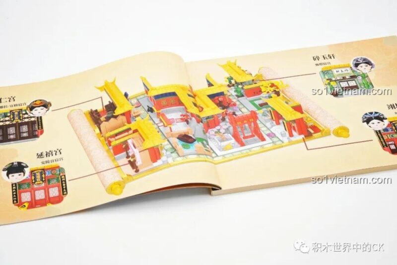 Hình ảnh các nhân vật nương nương trong sách hướng dẫn Board game Hậu Cung Wekki, đồ chơi sáng tạo cho bé gái.