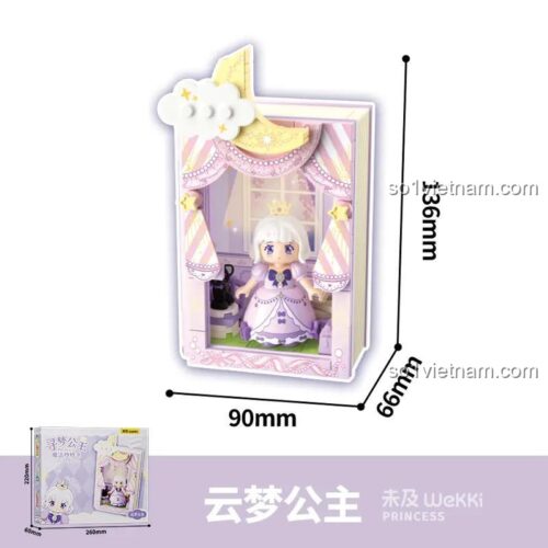 Đồ chơi mô hình Wekki 519008 Công chúa Vân Mộng với kích thước chi tiết, phù hợp bé gái 6 tuổi, giá rẻ