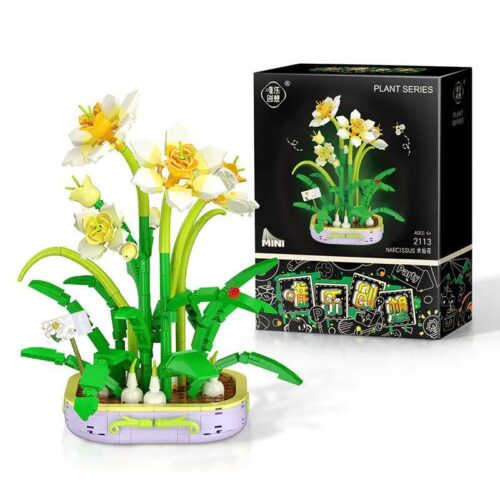 Bộ lắp ghép Hoa Thủy Tiên WeLe Creative 2113 623 mảnh ghép, đồ chơi lắp ráp cho bé gái 6 tuổi, giá tốt, mô hình trang trí đẹp mắt.