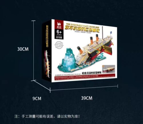Bộ lắp ghép Welleadz 6108 Mô hình Tàu Titanic và Tảng Băng Trôi, đồ chơi mô hình tàu Titanic cho bé trai 8 tuổi, tái hiện khoảnh khắc lịch sử, giá tốt