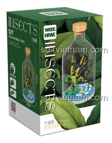 Hộp sản phẩm Mô hình Côn trùng Chuồn Chuồn trong Lọ WISE HAWK 2794