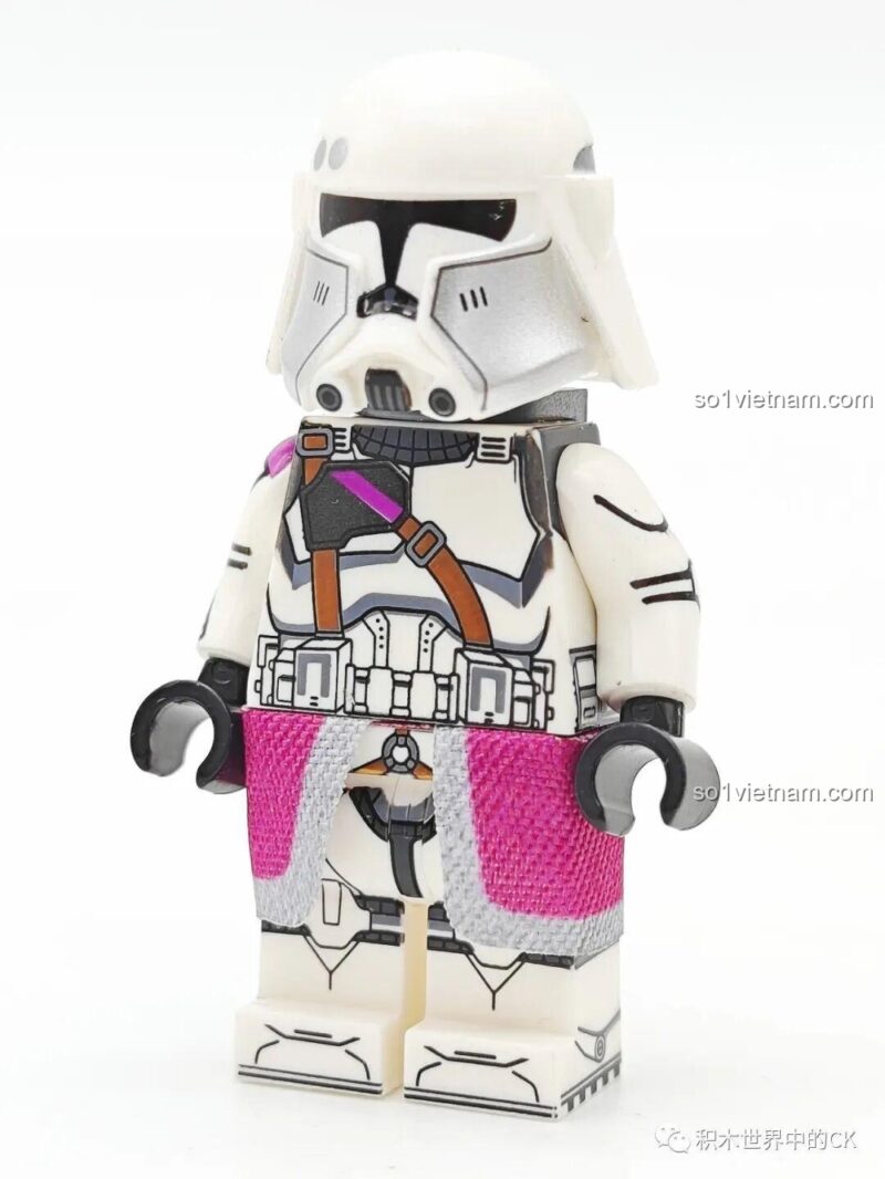 Minifigure WM2254 Clone Engineer với súng, bộ đồ chơi Quân Đoàn Nova Thứ 21 cho bé trai 6 tuổi.