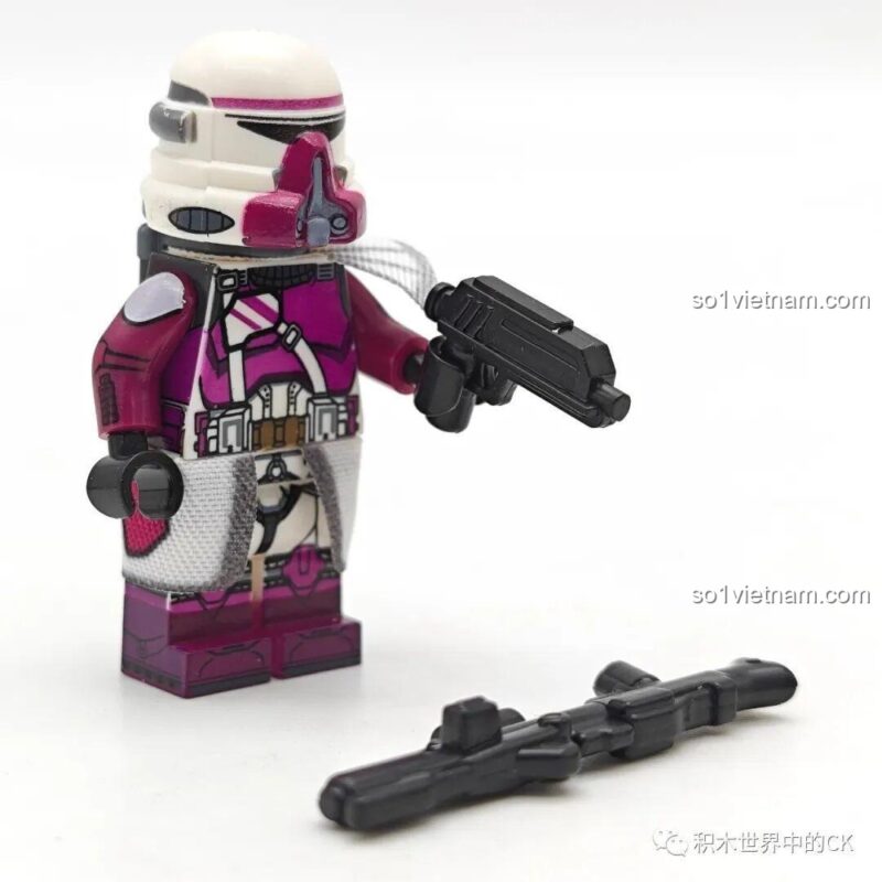 Mặt sau minifigure WM2257 Paratrooper, đồ chơi mô hình 6127 giá rẻ cho bé trai.