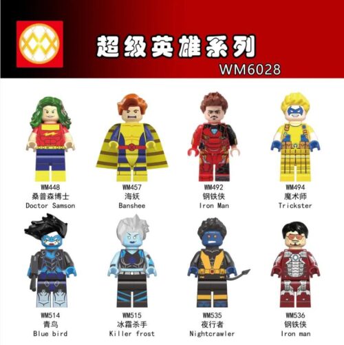 Bộ đồ chơi WM6028 Bộ 8 Minifigures Siêu Anh Hùng giá tốt cho bé trai 6 tuổi