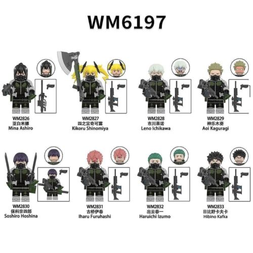 Bộ đồ chơi lắp ghép WM6197 Minifigures Kaiju No. 8 chất lượng cao cho bé trai 8 tuổi giá tốt