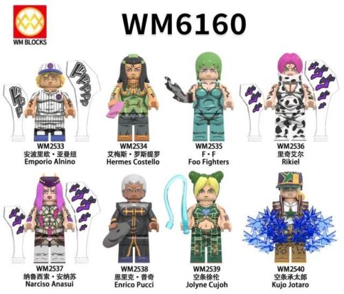 Minifigure Enrico Pucci WM2538 JoJo's Bizarre Adventure, đồ chơi mô hình, Tương thích LEGO®, cho bé trai 14 tuổi, Sức mạnh Tối thượng, giá tốt