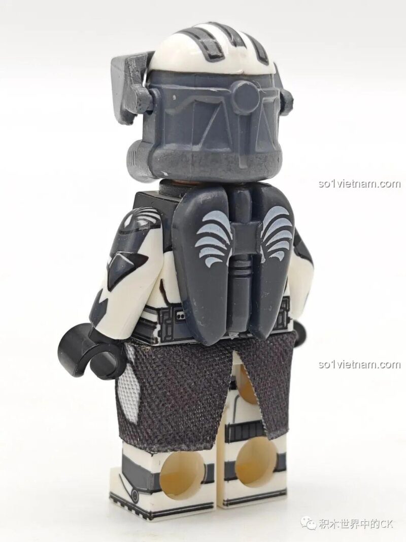 Minifigure Wolves Commander WM2264 với súng, đồ chơi mô hình WM 6128, chất lượng xuất sắc