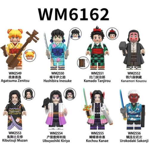 Bộ Lắp Ghép Nhân Vật Kimetsu no Yaiba 8 Mẫu WM6162