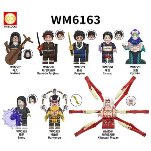 Bộ lắp ghép 8 nhân vật Kimetsu no Yaiba WM6163