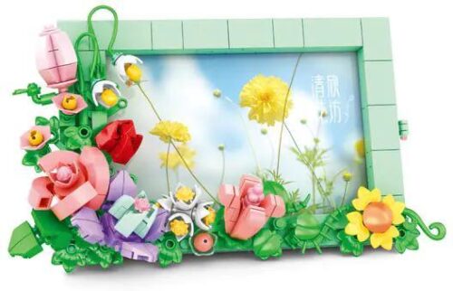 bộ lắp ghép Khung ảnh hoa WOMA C0285, đồ chơi lắp ghép Khung ảnh Ký Ức Hoa Ngữ, khung ảnh trang trí cho bé gái 6 tuổi, giá tốt