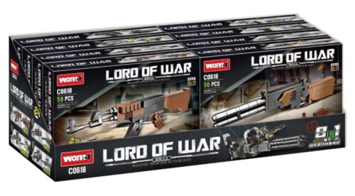 Hộp sản phẩm WOMA C0618 Lord Of War - Bộ đồ chơi lắp ráp súng 8 trong 1