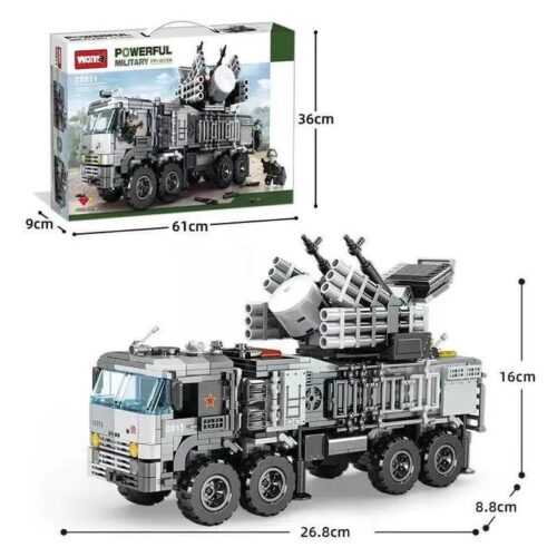 Bộ đồ chơi WOMA C0811 Hệ thống phòng không Pantsir-S1 939 mảnh ghép cho bé trai 14 tuổi