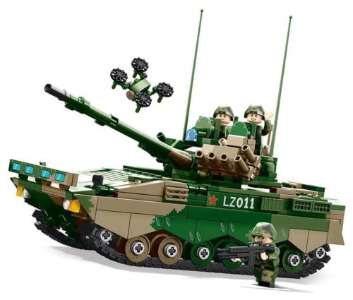 Xe tăng quân sự WOMA C1011, bộ đồ chơi lắp ghép xe tăng, đồ chơi giáo dục cho bé trai 6 tuổi, mô hình xe tăng chiến đấu chi tiết cao, bao gồm máy bay không người lái trinh sát