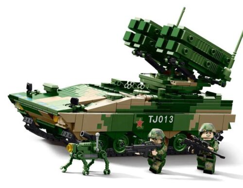 WOMA C1013 Xe Tên Lửa Hồng Jian 10 bộ đồ chơi lắp ráp quân sự cho bé trai 6 tuổi