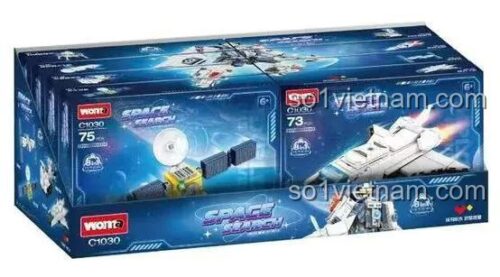 Hộp đồ chơi mô hình WOMA C1030, bộ lắp ghép Robot biến hình 8 trong 1, phù hợp bé trai 6 tuổi, giá rẻ.