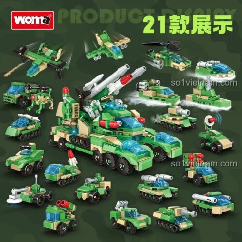 Các mẫu xe quân sự lắp ráp từ bộ WOMA C1034