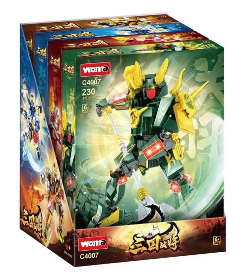 Hộp sản phẩm Bộ 4 Tướng Tam Quốc Biến Hình Robot WOMA C4007