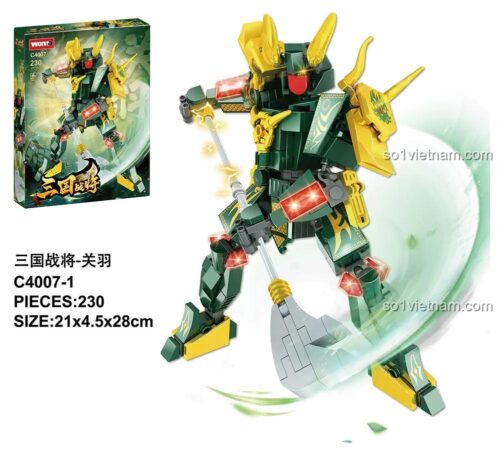 Robot Quan Vũ Biến Hình WOMA C4007, 230 Mảnh, Kích thước 21x4.5x28cm